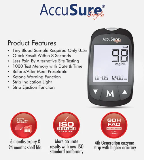 Accusure Simple Glucometer