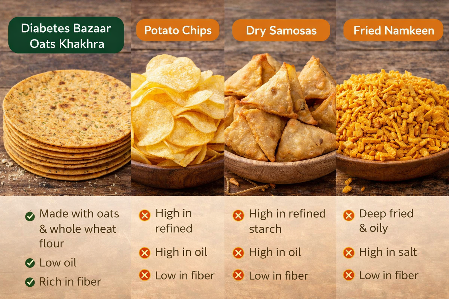 oats khakhra healthy snack India
