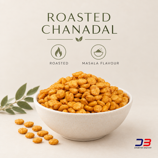 Roasted Chanadal product details showing roasted preparation and masala flavour
